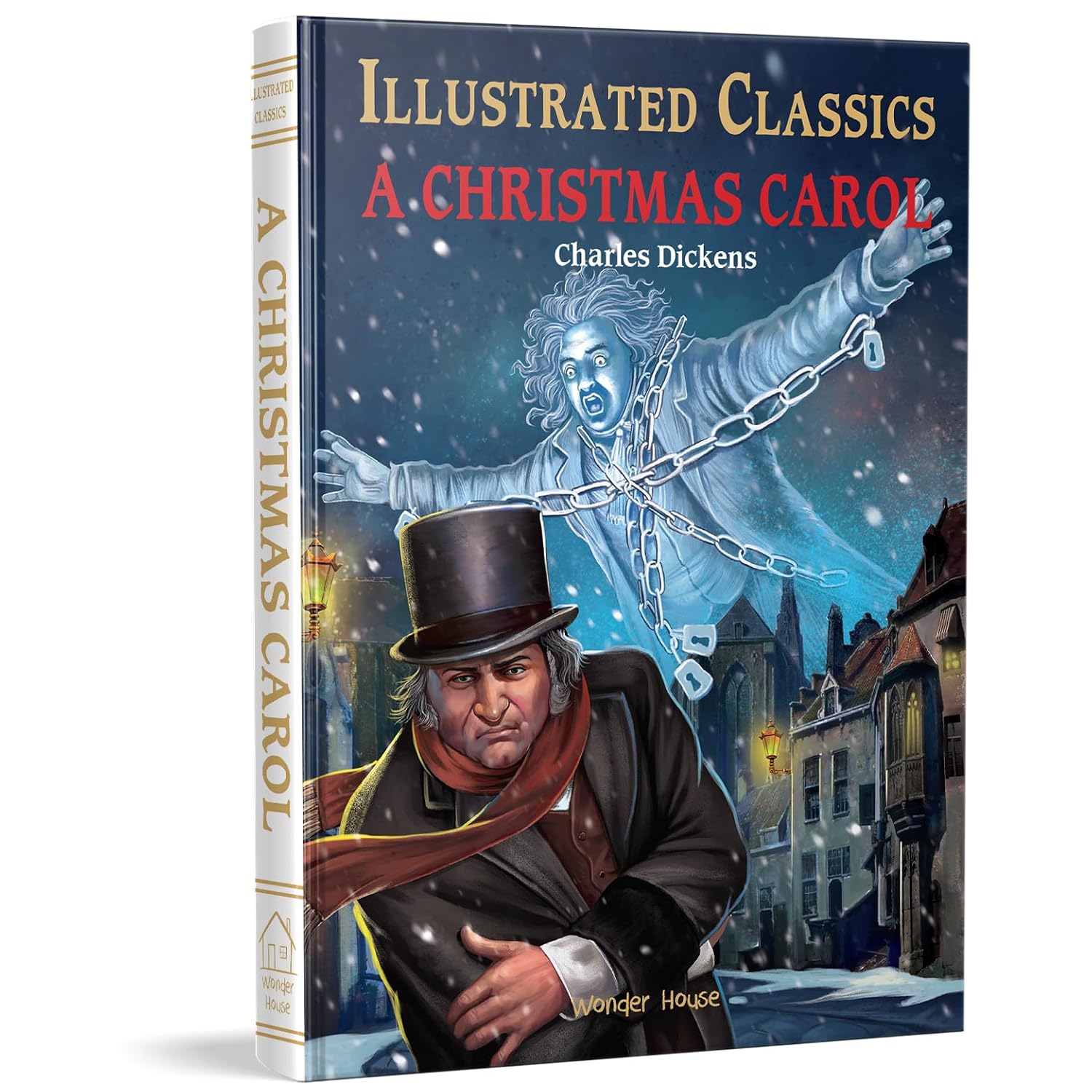 A Christmas Carol: Illustrated Abridged Children Classic English Novel With Review Questions (Hardback) - Charles Dickens