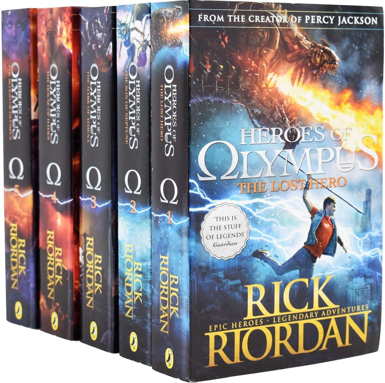 Heroes of Olympus 5 Book Box Set by Rick Riordan – English Books EU