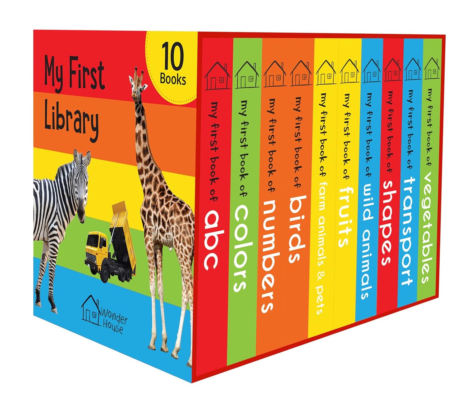 Children’s early learning board books – My First Library Boxset (10 Books)