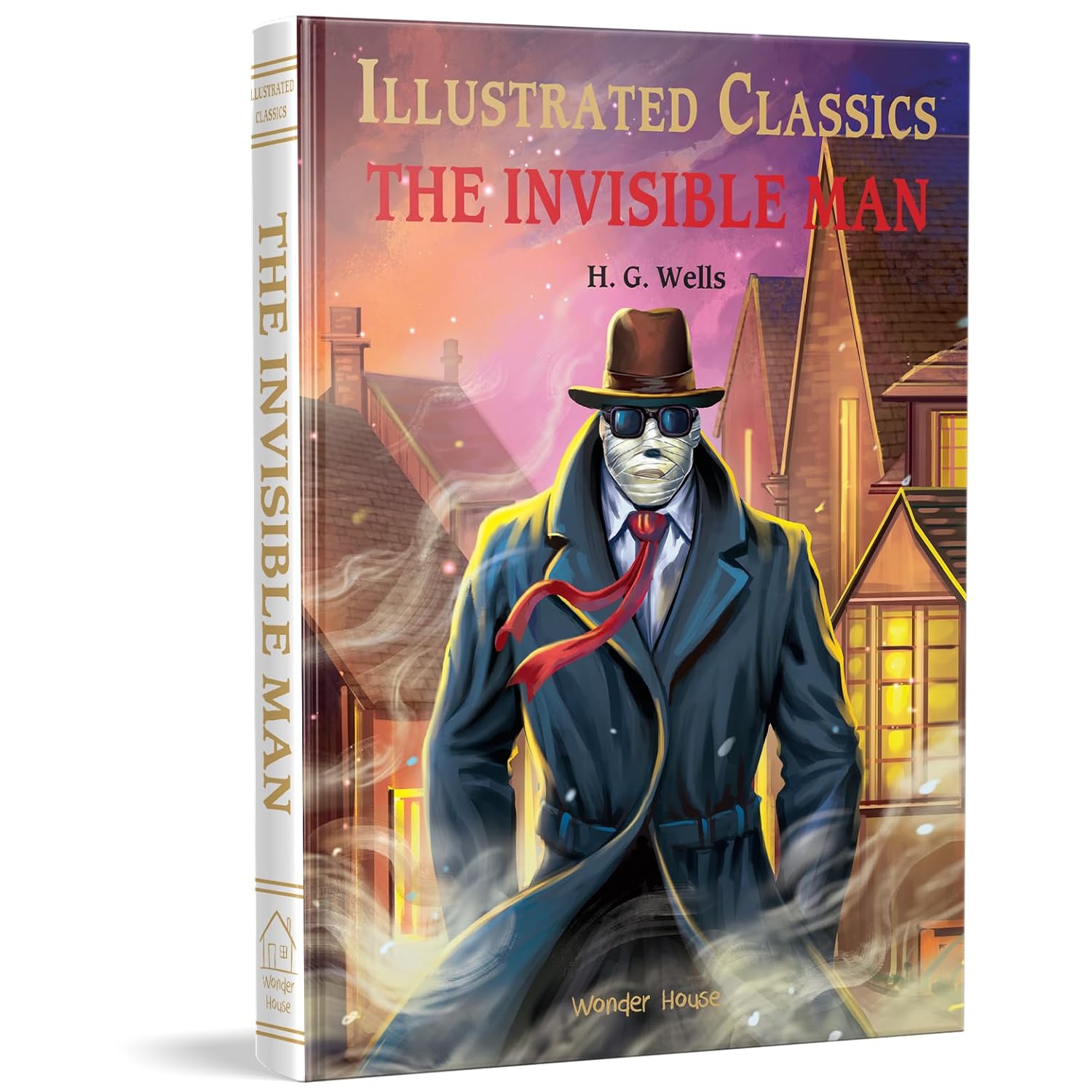 The Invisible Man: Illustrated Abridged Children Classic English Novel With Review Questions (Hardback) - H. G. Wells