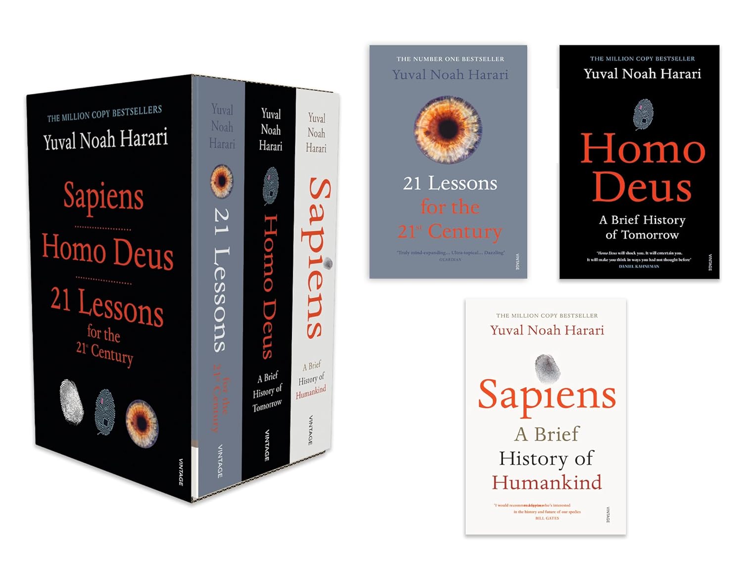 Yuval Noah Harari Box Set (Sapiens, Homo Deus, 21 Lessons for 21st Century) - Yuval Noah Harari