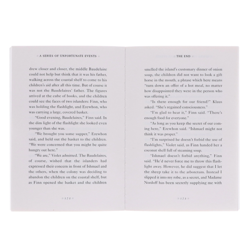 Open book showing text on a white background