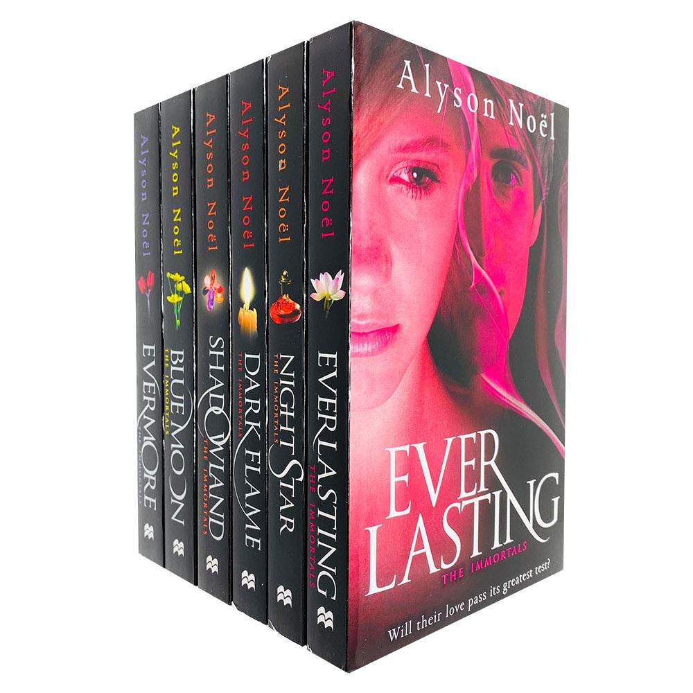 The Immortals Series by Alyson Noël – 6 Book Box Set Including Evermore, Blue Moon, Shadowland, Dark Flame, Night Star, Everlasting – YA Fantasy Romance Collection