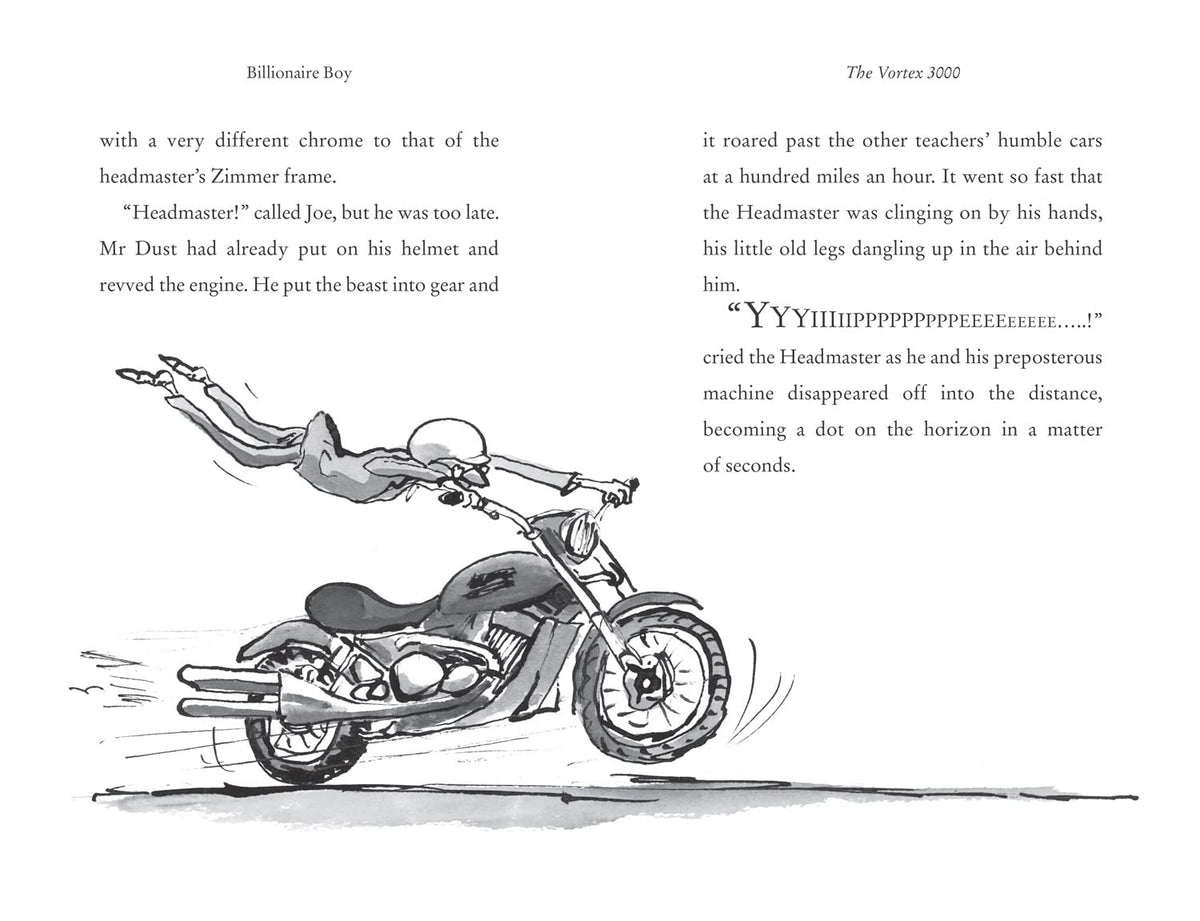 Illustration of a motorcycle with text on a white background