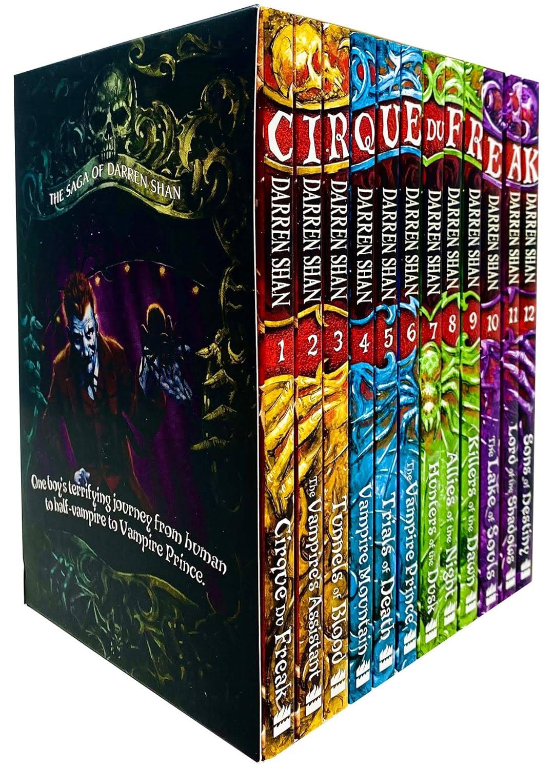 Cirque Du Freak Series – 12 Book Box Set by Darren Shan, The Saga of Darren Shan – Vampire Horror Fantasy Collection