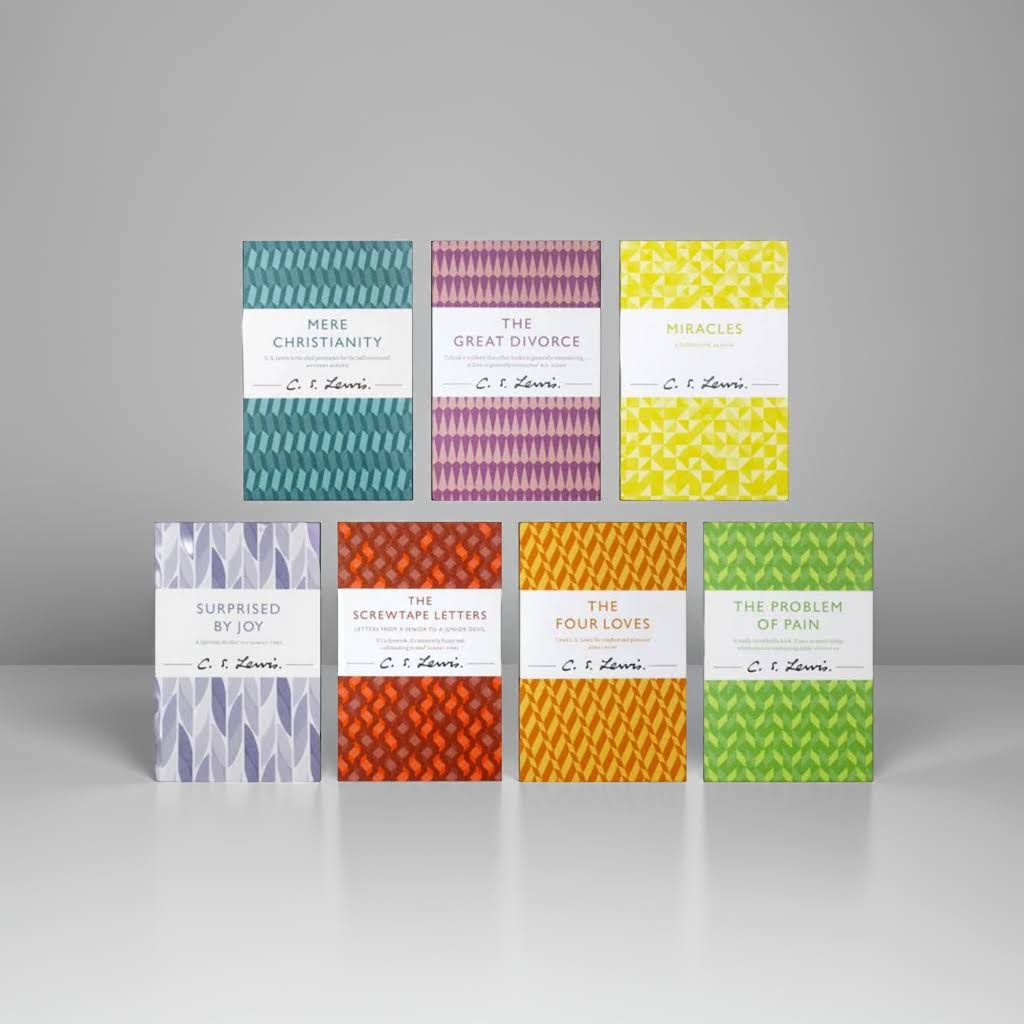 Front covers of The Complete C. S. Lewis Signature Classics Box Set - 8 Books Collection