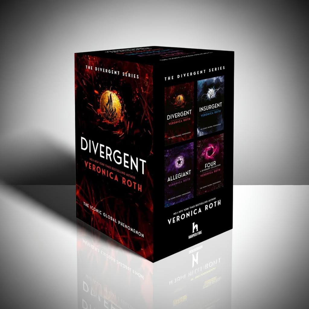 Divergent Series Box Set by Veronica Roth – includes all 4 books: Divergent, Insurgent, Allegiant, and Four