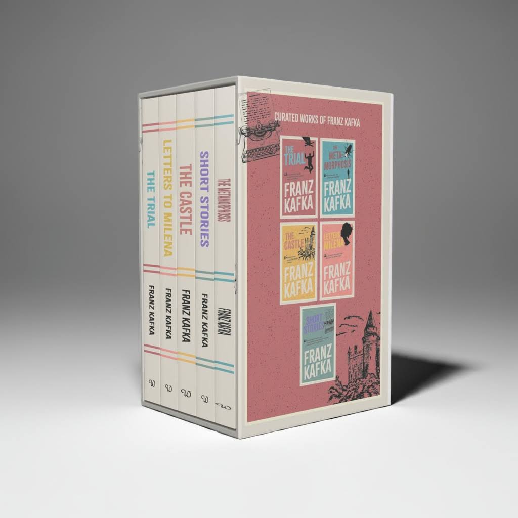 Franz Kafka 5 Book Box Set – The Trial, The Castle, Letters to Milena, Short Stories, The Metamorphosis – English Books EU