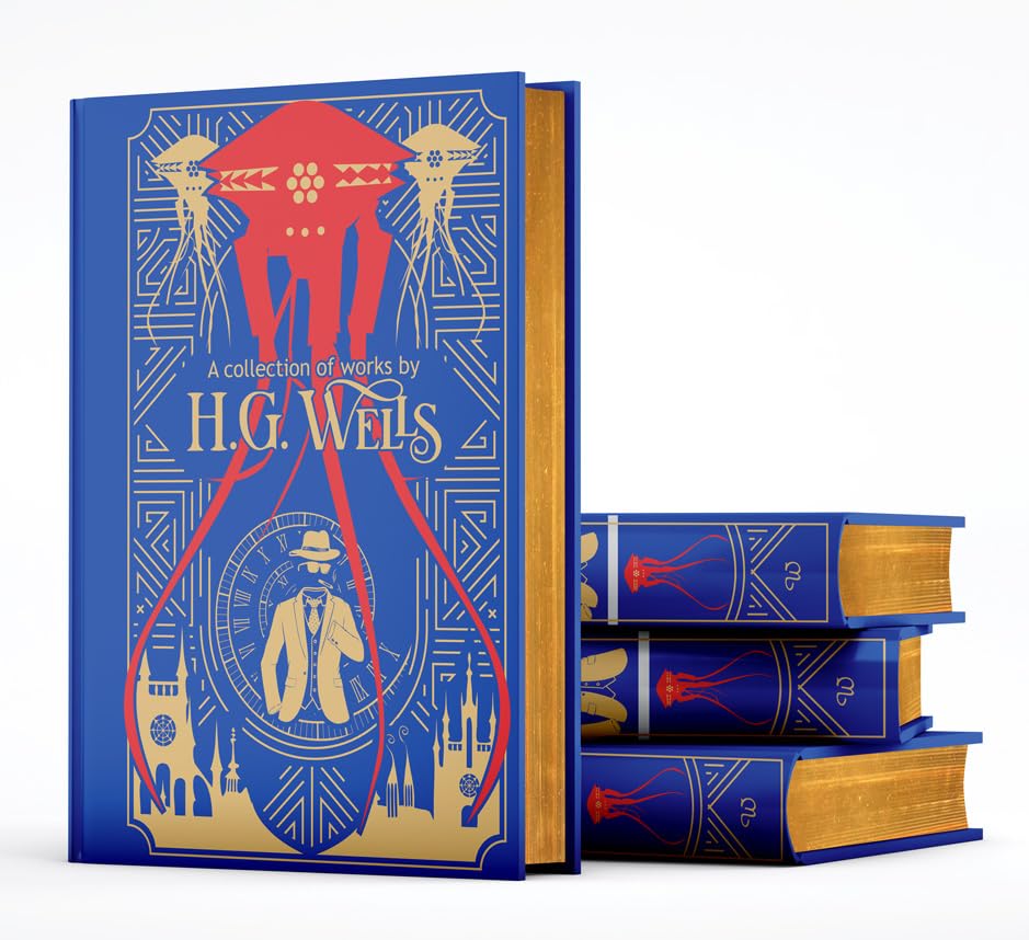 A decorative hardcover book titled "A collection of works by H.G.