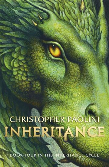 Cover of the book 'Inheritance: Book IV (The Inheritance Cycle)' by Christopher Paolini, featuring an illustration of a dragon.