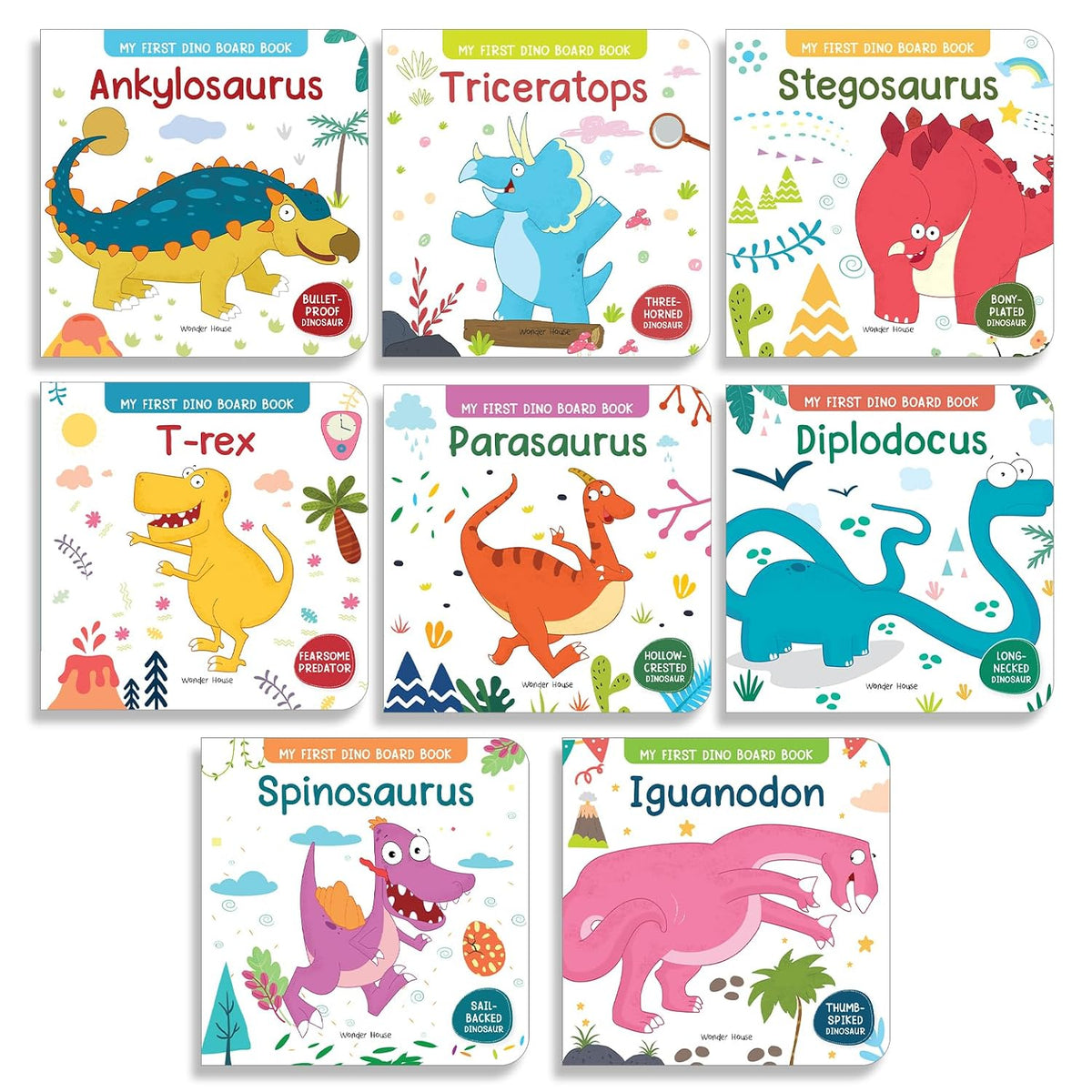 My First Board Books: Dinosaurs - 8 Board Books Box Set