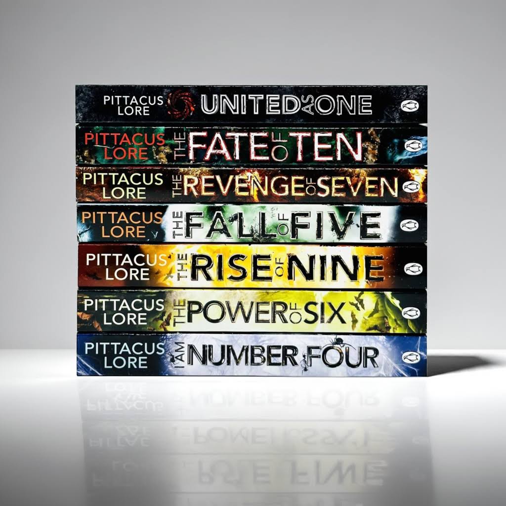 Pittacus Lore sci-fi paperback book collection slipcase – 7 books