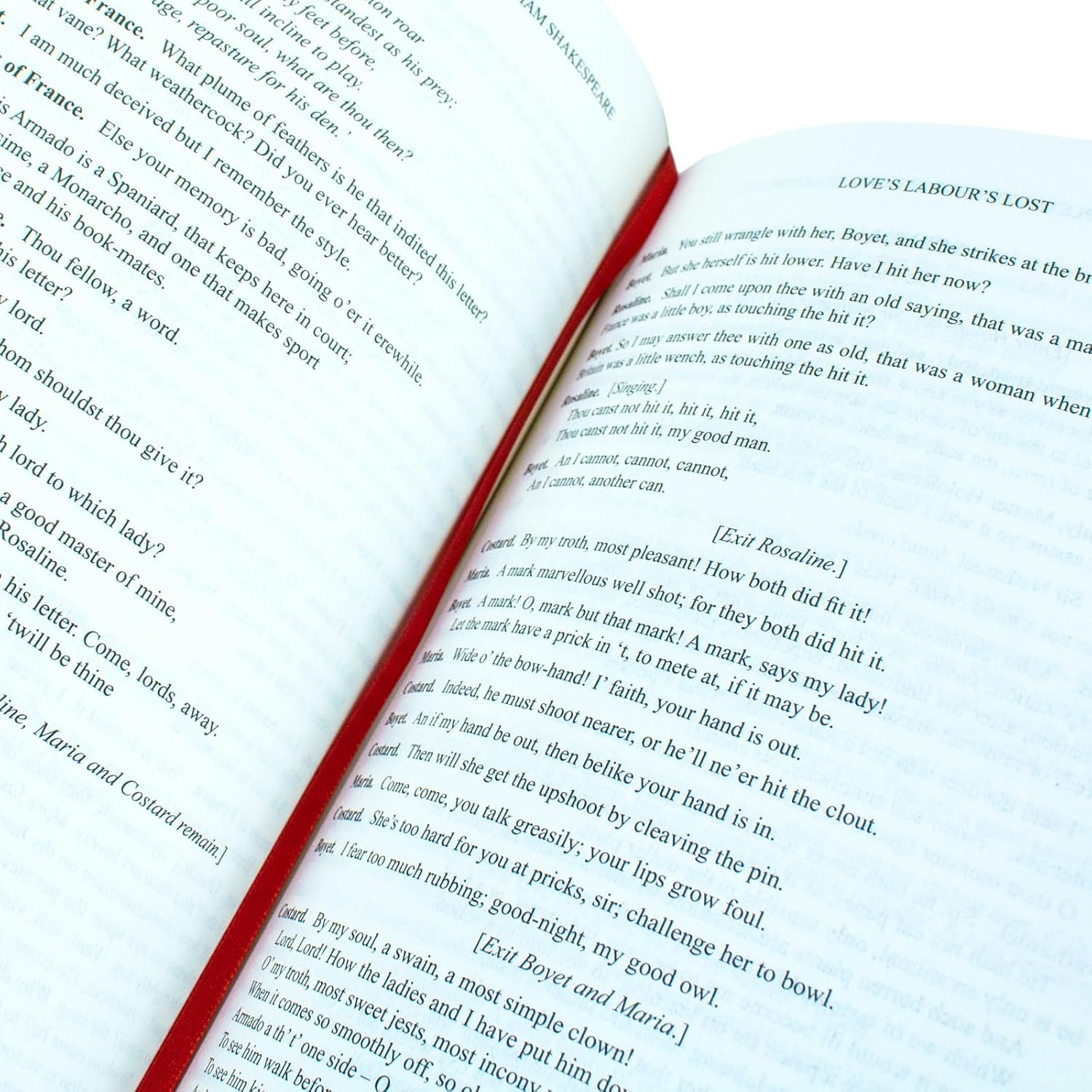 Open book with text on a white background