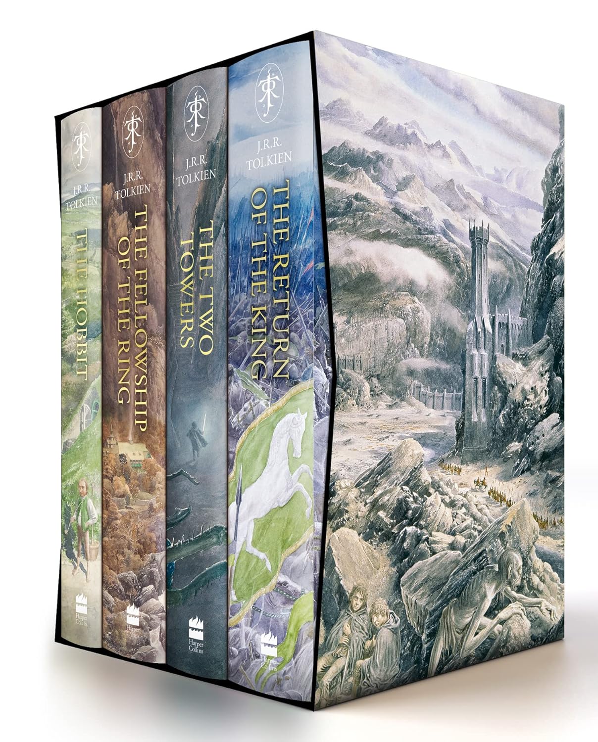 The Hobbit and The Lord of the Rings 4 Book Box Set by J.R.R. Tolkien – Includes The Fellowship of the Ring, The Two Towers, The Return of the King