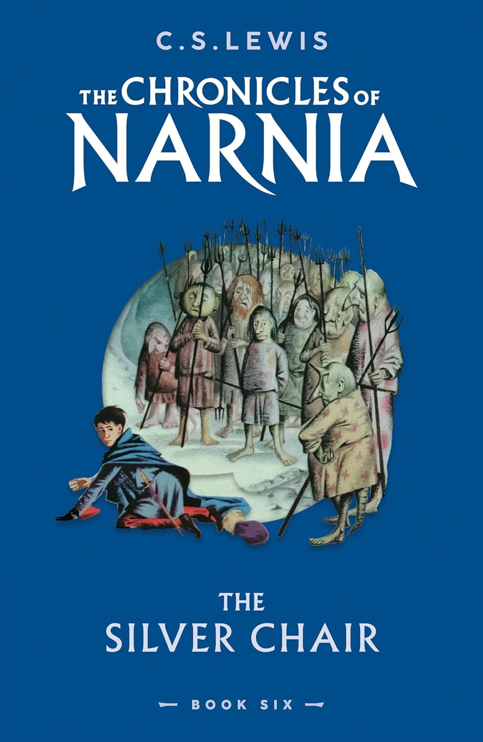 Book cover of 'The Silver Chair' from 'The Chronicles of Narnia' series by C.S. Lewis.