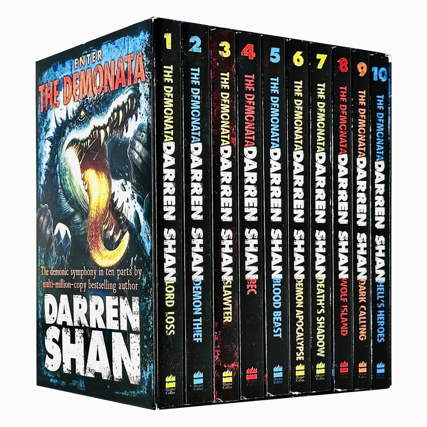 Darren Shan Demonata Collection Set Pack, 10 Books Set, (Bec, Blood Beast, Dark Calling, Death's Shadow, Demon Apocalypse, Demon Thief, Hell's Heroes, Lord Loss, Slawter, Wolf Island) - Darren Shan
