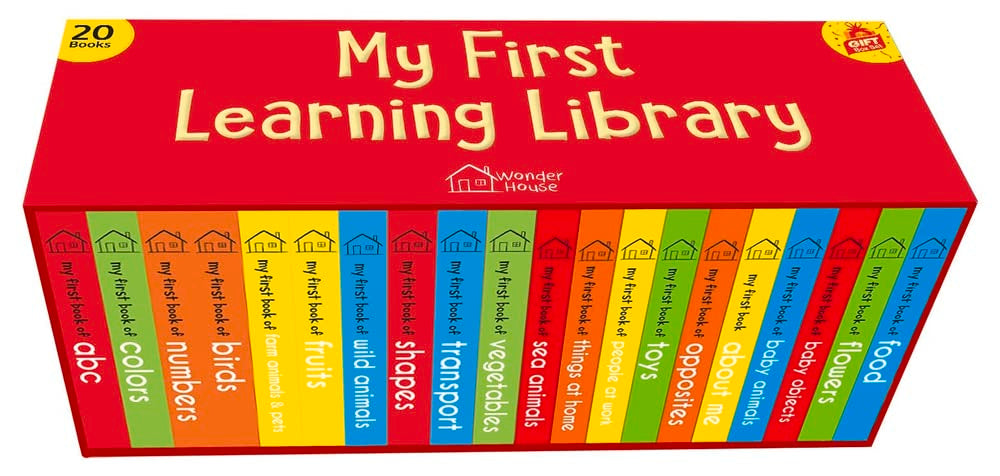 My First Learning Library: Boxset of 20 Board Books for Kids (Vertical Design)