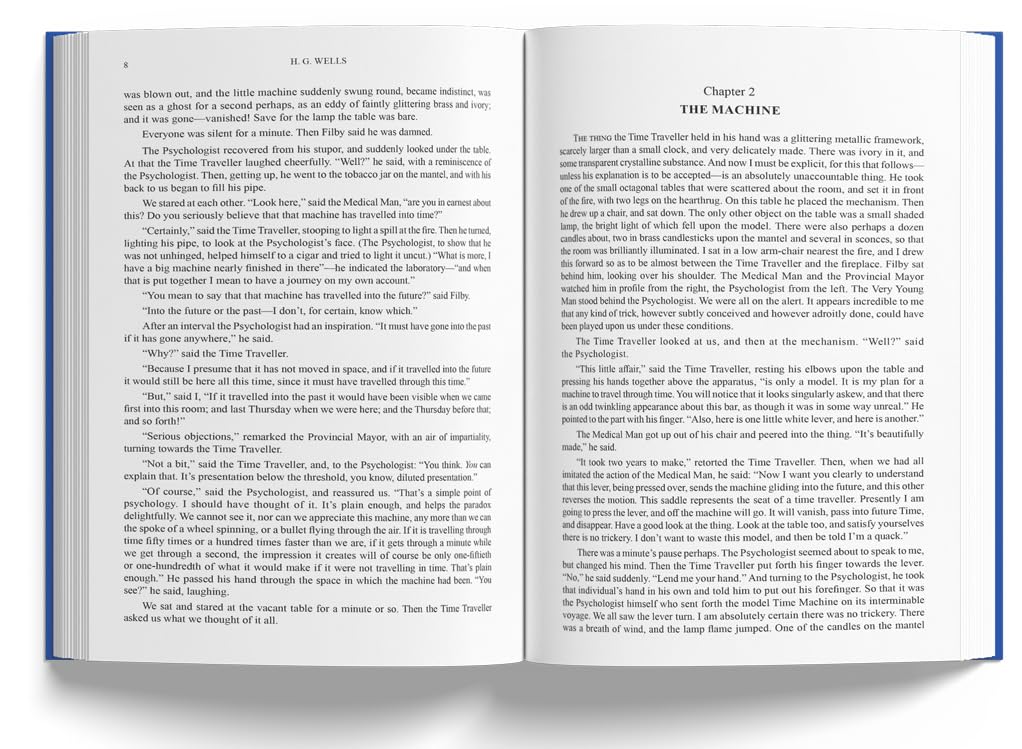 Open book with text on two pages