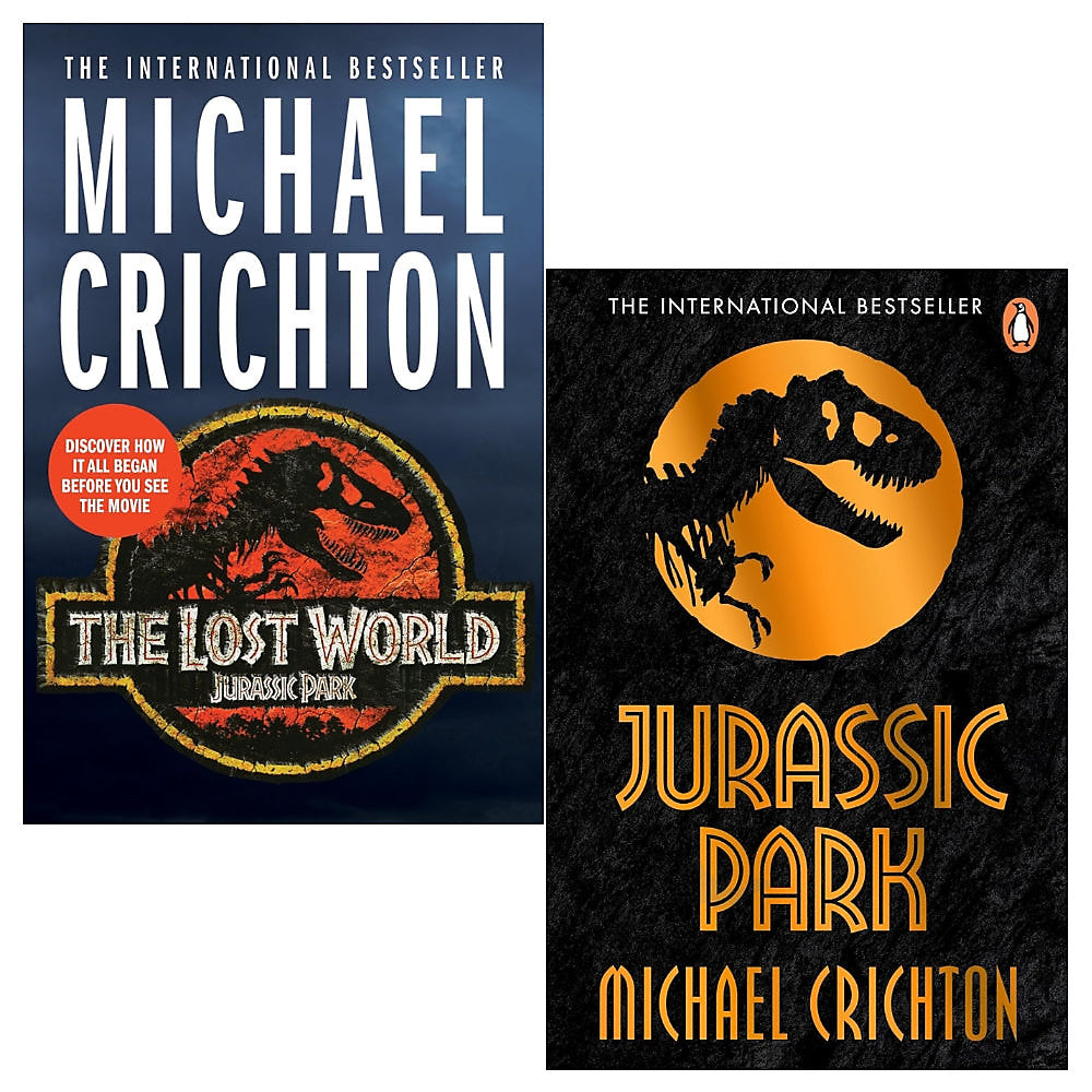 Jurassic Park & The Lost World: 2 Books Collection Set (New Covers