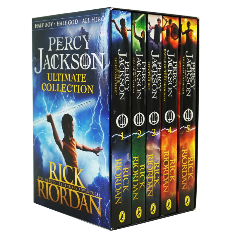 Percy Jackson 5 Book Box Set by Rick Riordan | English Books EU